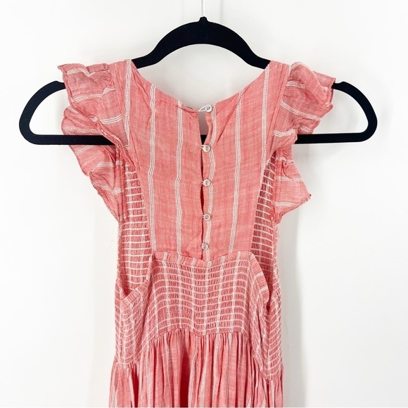✅ FREE PEOPLE Chambray Butterflies Midi Dress SIZE X-SMALL - Picture 6 of 10